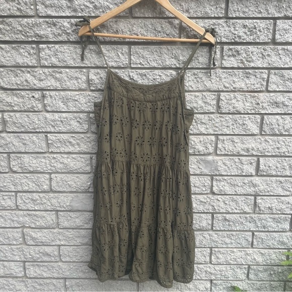 Lucky Brand Women's Eyelet Tiered Cami Dress Modal and Cotton Size Small - Picture 3 of 9